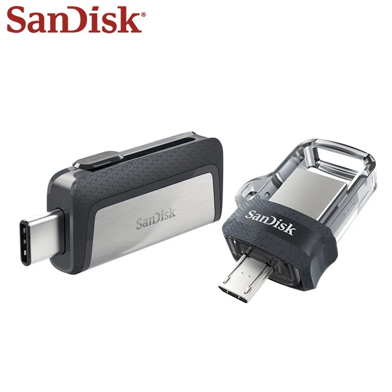 Оригинальный флэш накопитель SanDisk USB 3 1 типа c и Micro 0 OTG Многофункциональный