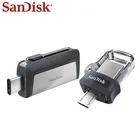 Оригинальный флэш-накопитель SanDisk, USB 3,1 типа c и Micro USB 3,0 OTG, USB флэш-накопитель, Многофункциональный USB-накопитель, Флэшка