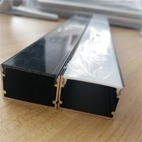 yangmin free shipping 1mpcs per piece anodized silverblack diffuseclear cover slim aluminum led channel for strips light