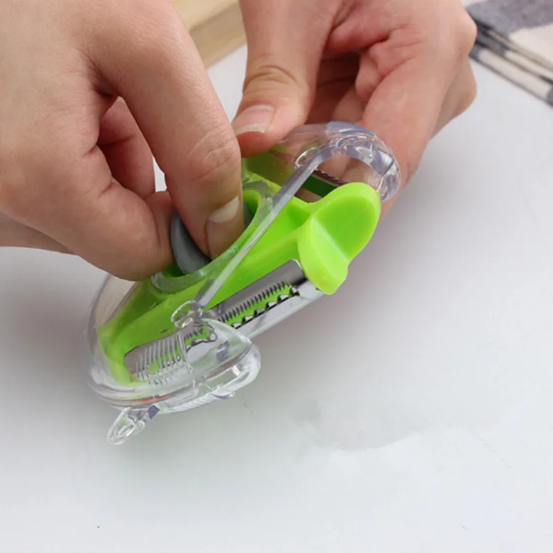 3-в-1 вращающийся Очиститель Многофункциональный Кухня инструмент
