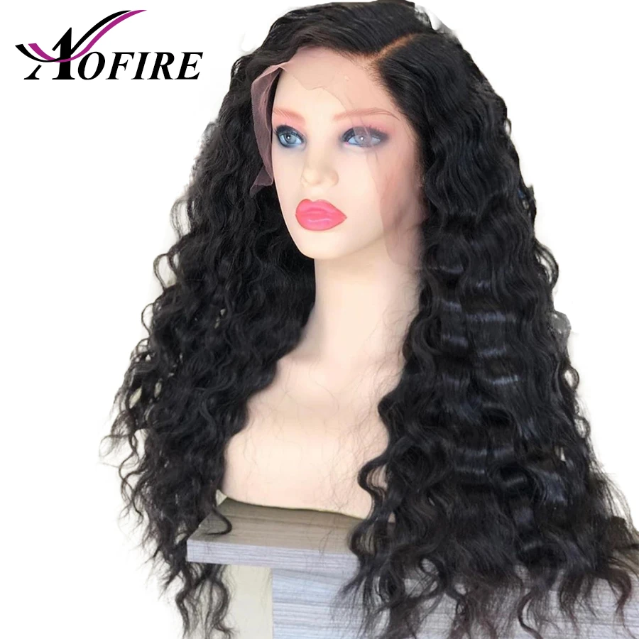 Прозрачные кружевные парики из натуральных волос глубокая волна индийские волосы remy с волосами младенца 10 24