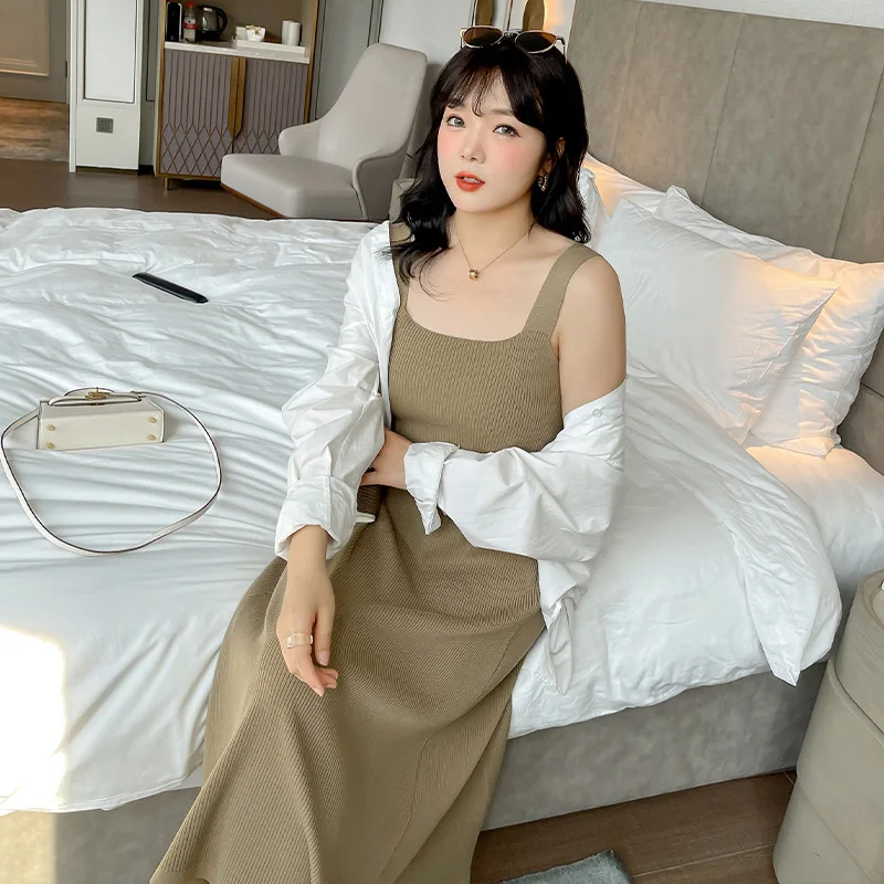 

Платье в винтажном стиле для женщин в Корейском стиле японский сексуальные богемный пляжный отдых с завышенной талией и вечерние размера п...