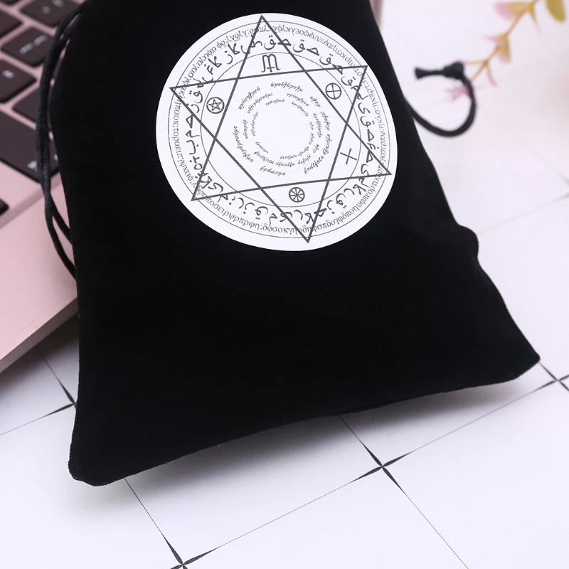 Бархатная сумка для хранения карт настольных игр гадания кубики на шнурке | Спорт