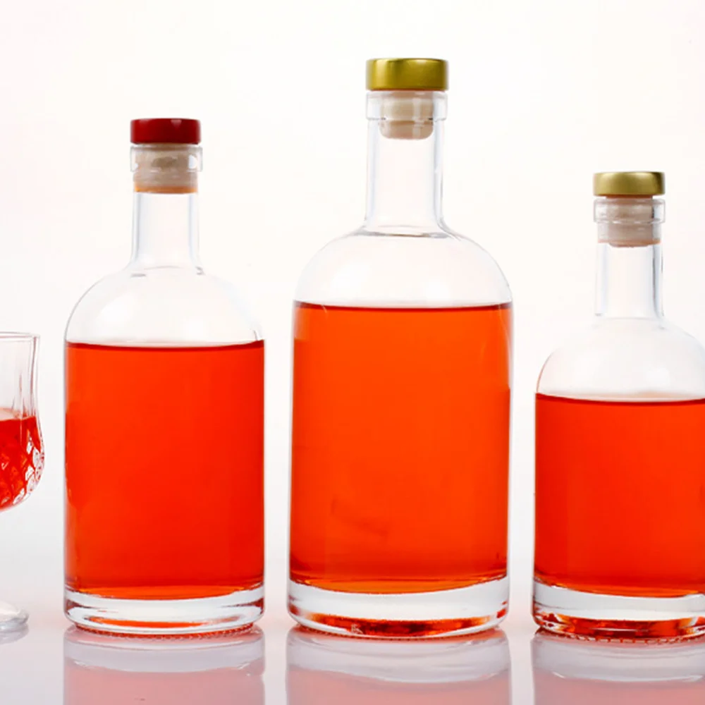 

2PCS Vodka Bottle Thickened Transparent Glass Whiskey Bottle - 200ml
