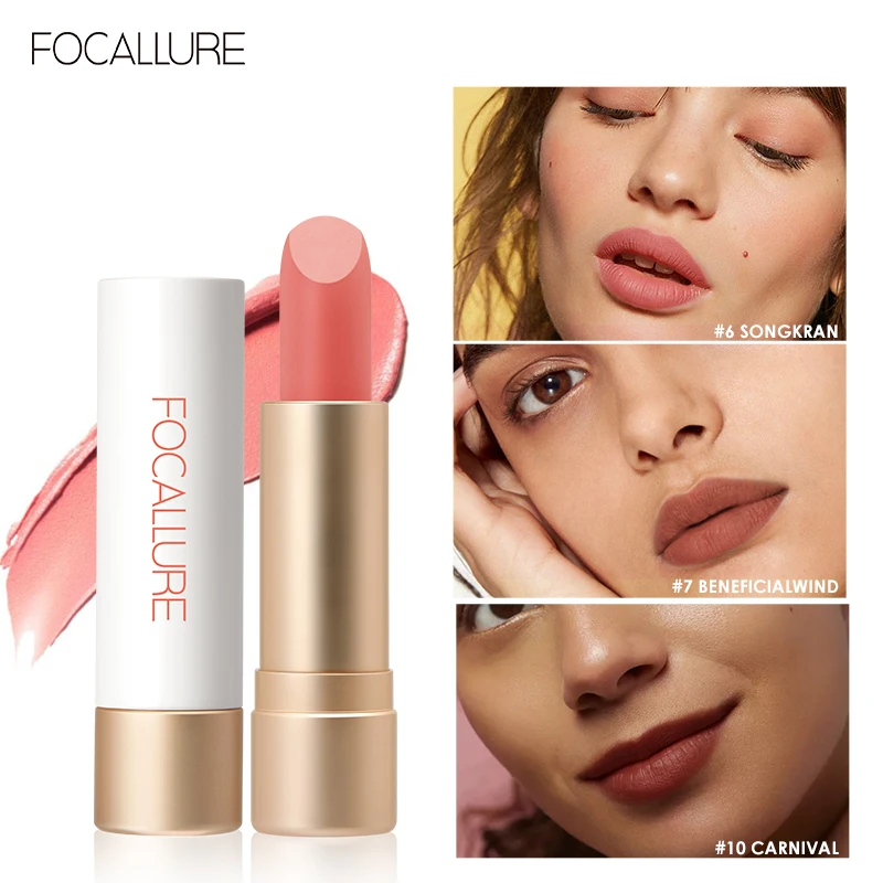 

FOCALLURE Staymax Powder Matte Lipstick Makeup Waterproof Long-lasting Batom Lipbalm Pigment Lip Tint Cosmetic