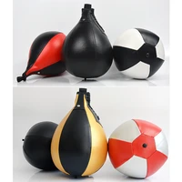 leather boxing punching bag speedball ceiling ball sport speed bag punch exercise fitness training ball