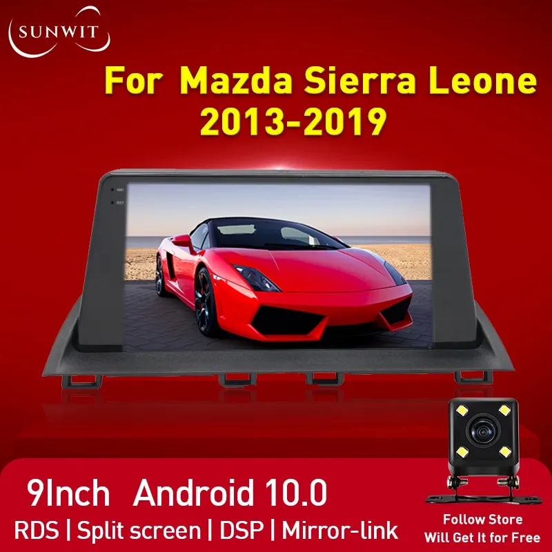 

Автомобильные мультимедийные проигрыватели на Android для Mazda, Sierra Leon 2013-2019, GPS-навигация, 2 Din, автомагнитола, стерео, Bluetooth, DSP, 4G, Carplay
