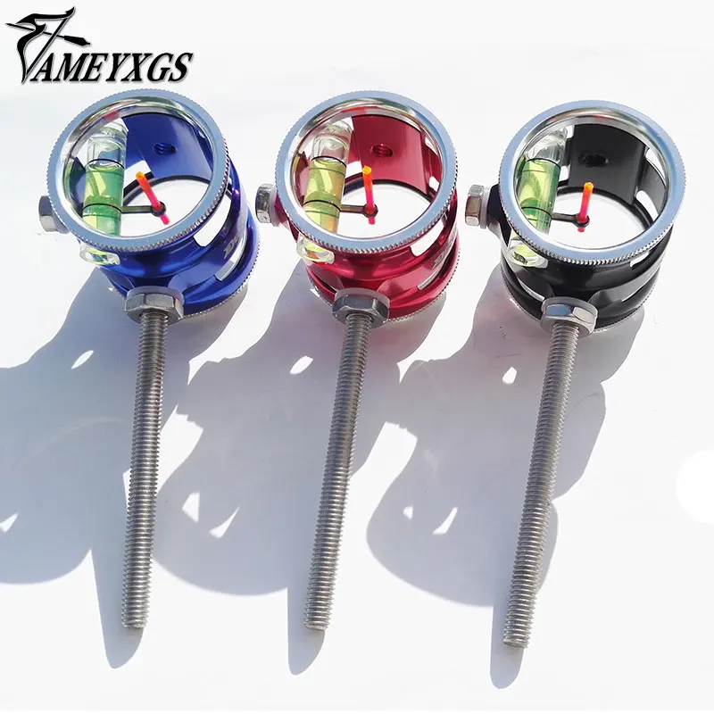 Стрельба из лука 8x увеличение соединение лук прицел Оптическое волокно 1 Pin