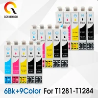 qsyrainbow t1281 t1284 t1285 ink cartridge for epson stylus s22 sx125 sx130 sx235w sx420w sx425w sx435 bx305f printer cartridges