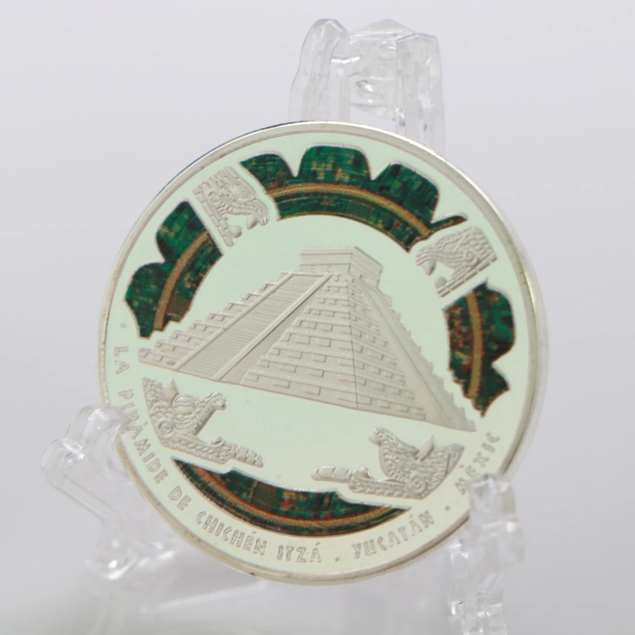 Посеребренная монета Maya мексиканская пророчество майя календарь антикварные