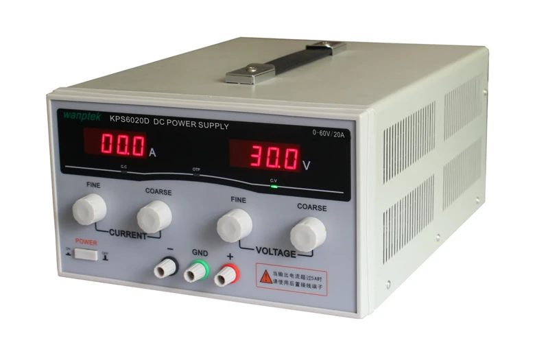 KPS6020D Высокоточный высокомощный регулируемый светодиодный импульсный источник питания с двойным дисплеем 220V EU 60 V/20A
