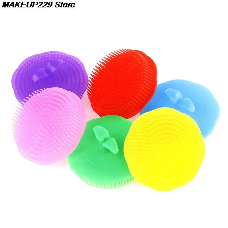 1 шт. силиконовая щетка для мытья головы и кожи | Красота здоровье