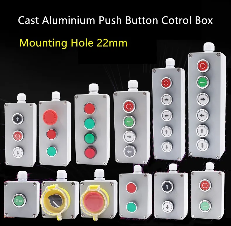 Литой алюминиевый кнопочный переключатель защитная крышка Лифт металлический