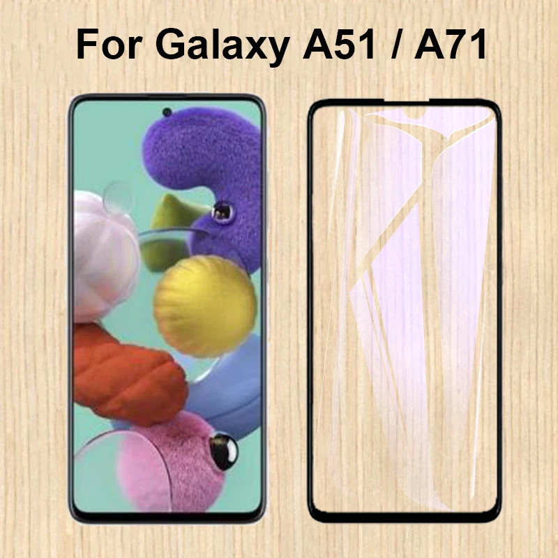 Закаленное стекло для Samsung Galaxy A51 A71 2 шт.|Защитные стёкла и плёнки телефонов| |