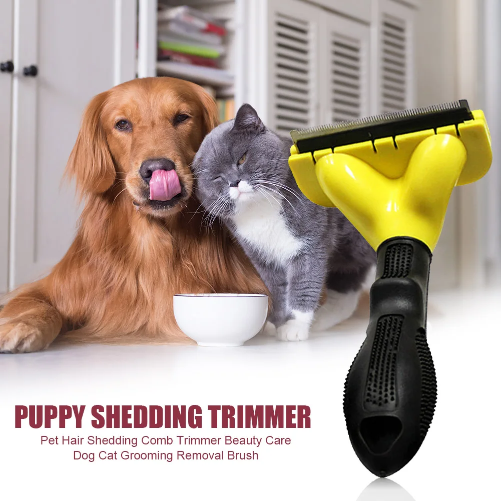 

Portable Pet Hair Shedding Comb Trimmer Hair Beauty Removal Brush Kitten Plastic Depilation Comb Grooming Tool for Dog Cat