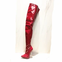 6 3in high height sex boots party boots stiletto heel over the knee boots metal heel us size 5 13 no 718 8