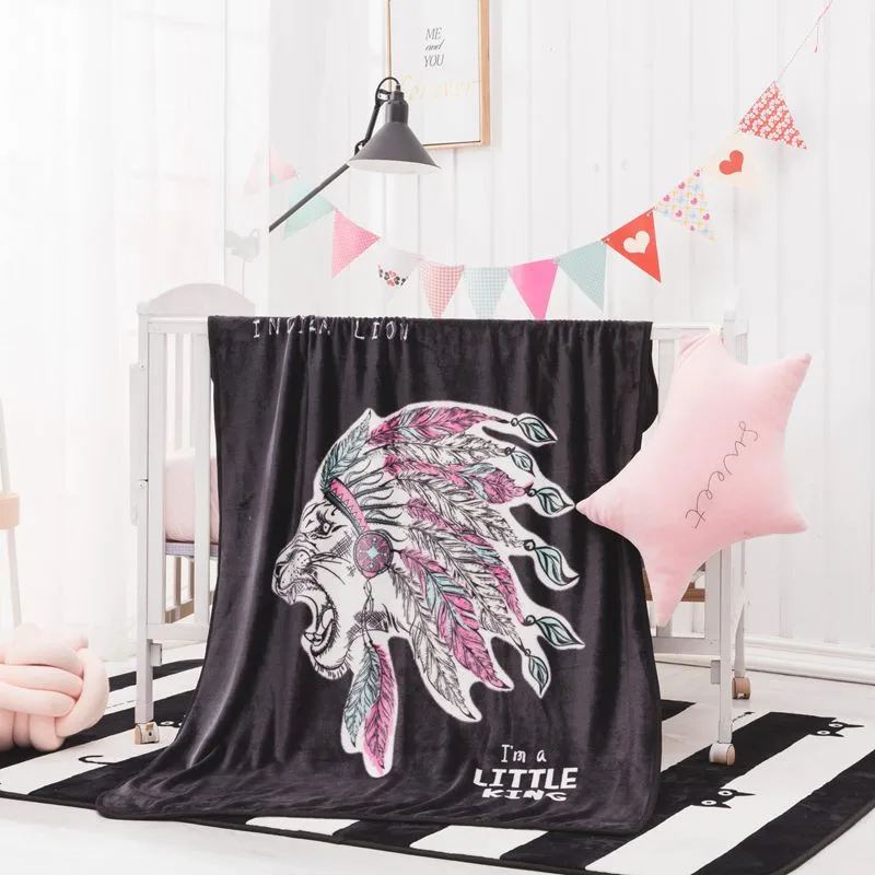 Детские фланелевые одеяла с мультяшным рисунком домашний диван Рождественская