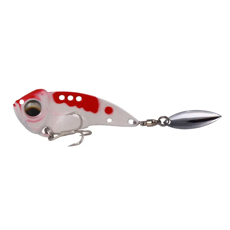 8.5/12.5/7g Metal Vib Blade Lure with 3D Eyes - Sinking Vibration Baits for Bass Pike Perch Fishing 4.5/5.5/6cm Artificial Vibe image 2