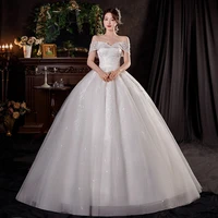 ball gown wedding dresses off the shoulder wedding gowns elegant appliques beaded bridal dress plus size suknia slubna