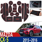 Противоскользящий резиновый коврик для подстаканника, дверной паз для Mazda CX-5 Facelift CX5 CX 5 MK1 Restyle 2015 2016, аксессуары, коврик для телефона