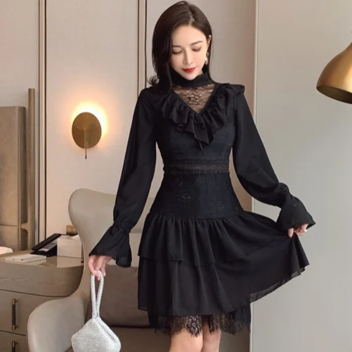 HAMALIEL Новый 2020 осень зима вечерние платье взлетно посадочной полосы для женщин