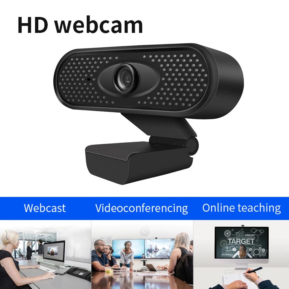 

2MP USB Webcam Manual Focus 1080P HD PC Computer TV Web Camera with Built-in Microphone for Video Conference Live Streaming