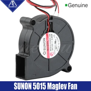 mellow sunon 3d printer blower fan 5015 12v up 24v0 17a magnetic suspension bearing fan centrifugal dc cooling turbo fan 5015s free global shipping
