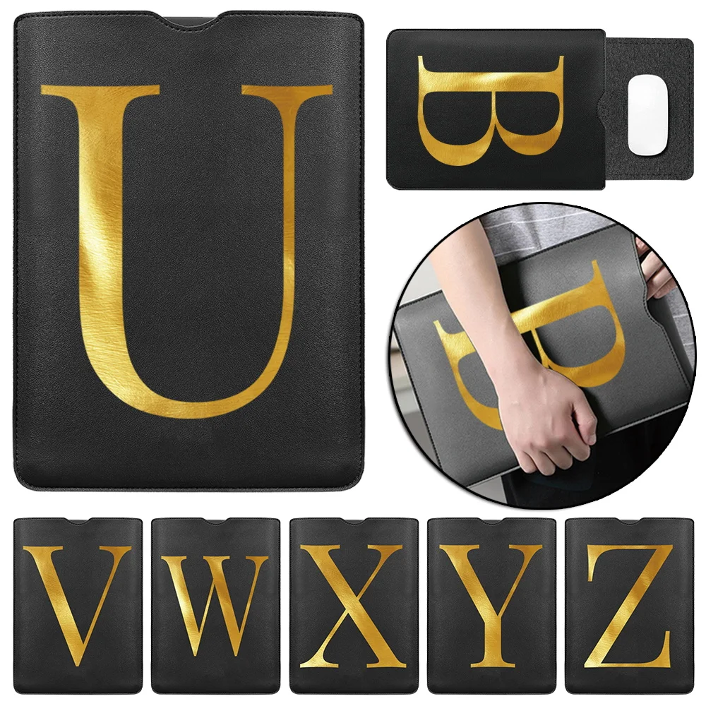 

Universal Laptop Bag 11 12 13 14 15 Inch PU Leather Initial Name Letter Pattern Notebook Bag for Hp Lenovo ASUS Acer Samsung