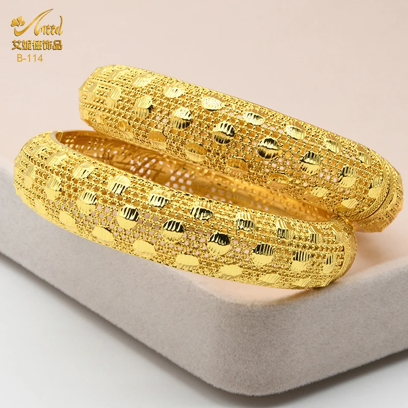Африканские браслеты ANIID браслет для женщин Дубай 24-каратный золотой ювелирные