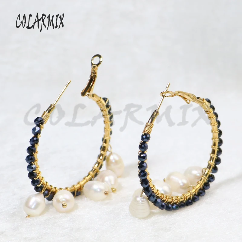 Женские серьги-подвески с бусинами 5 пар 9432 | Украшения и аксессуары