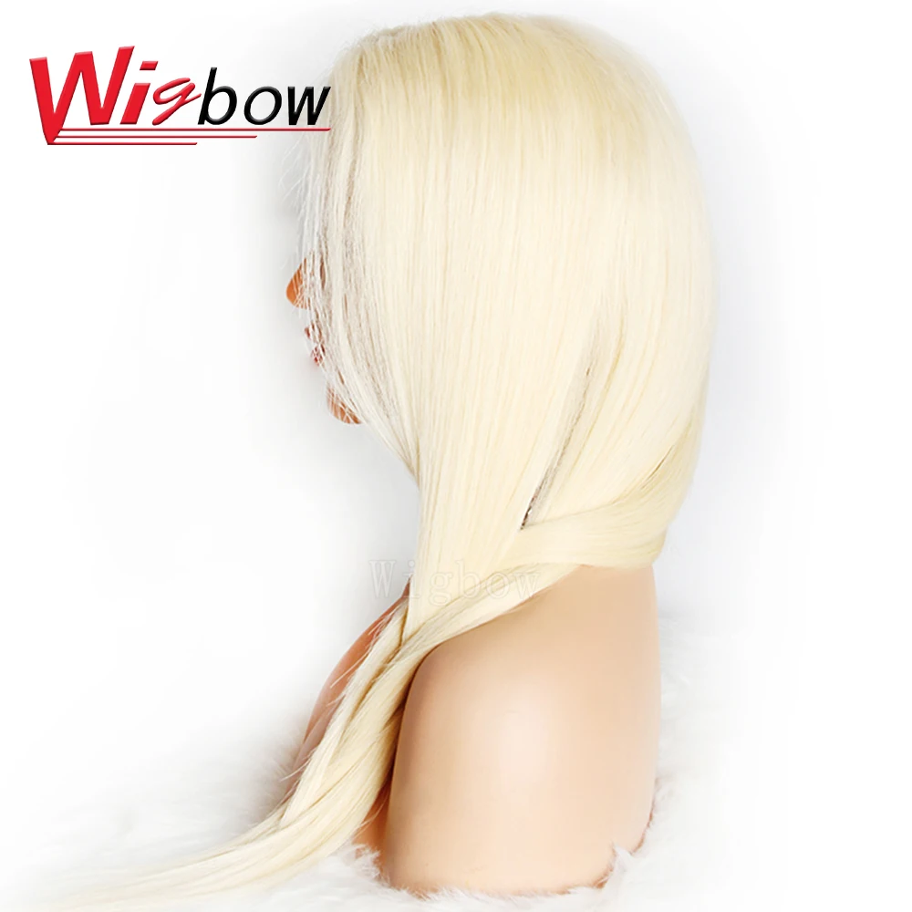 Wigbow OneCut волосы Remy перуанские прямые полноразмерные парики из человеческих волос