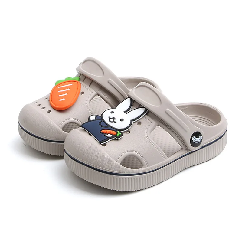 

Summer Boy And Gril Hole Shoes Non Slip Soft Bottom Cute Baby Sandals Children's Slippers