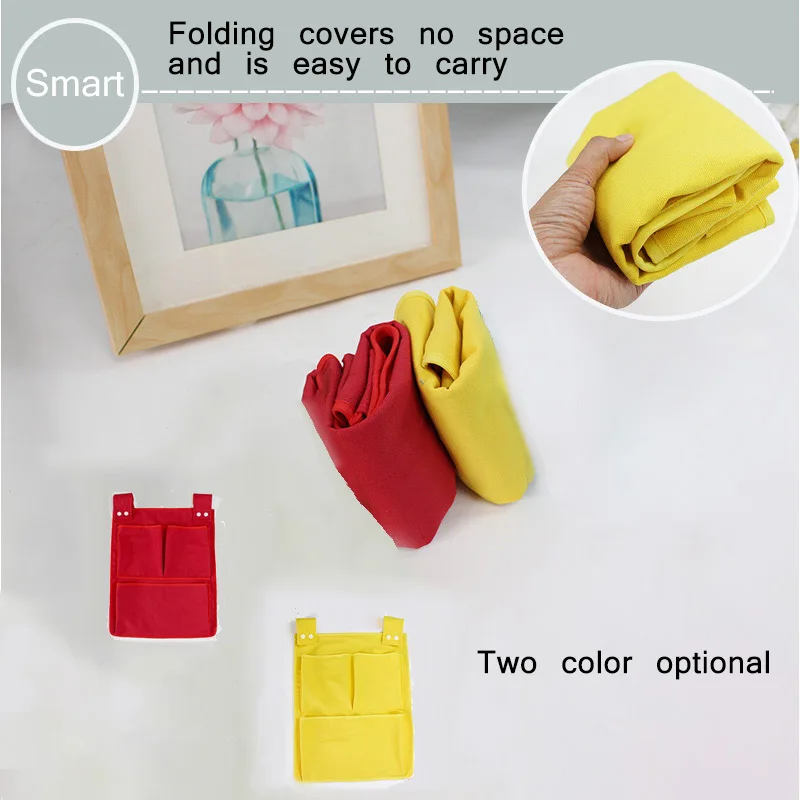 Подвесная Холщовая Сумка для детской кроватки органайзер детских