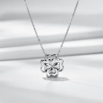 

S925 Sterling Silver Jewelry Korean Popular Clover Necklace Pendant New Necklace 2020 Women Jewelry Chains