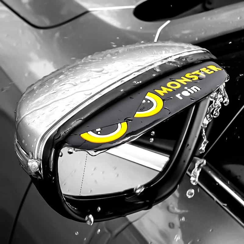 Automotive Rearview Mirror Rainbow Shield General Rain Eyebrow Cartoon Creative Body Decoration Products Vehicle | Автомобили и