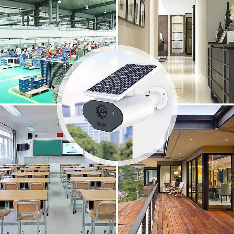 

L4 CCTV Camera 6pcs LEDs Wifi PIR Detection Waterproof Solar Energy Charging GK99