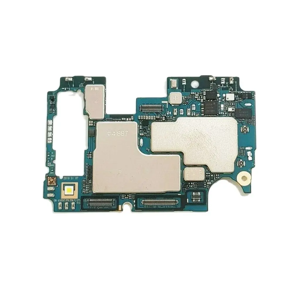 

Unlocked For Samsung Galaxy A50 A505F/FN A505U Motherboard 128GB 64GB With Android System EU version mainboard