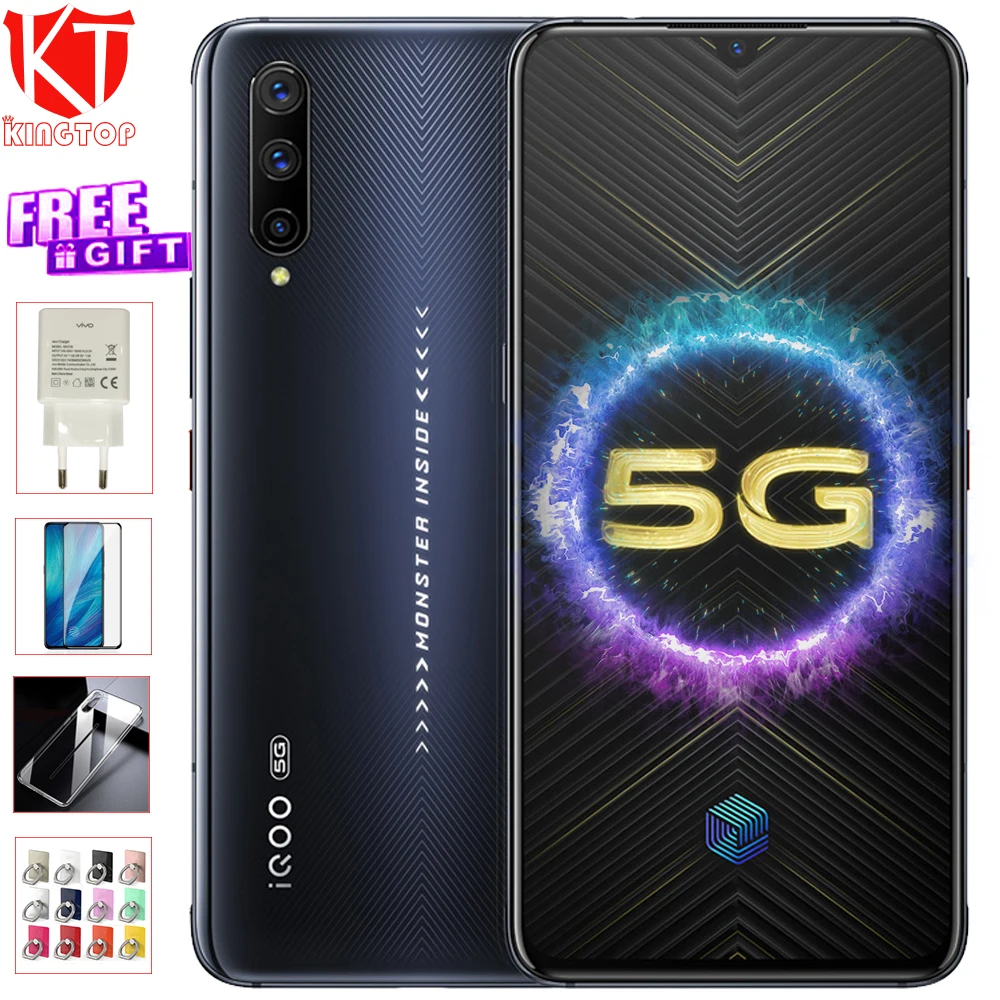 Оригинальный Vivo IQOO Pro 5G 4G мобильный телефон с функцией 8/12G Оперативная память 128G