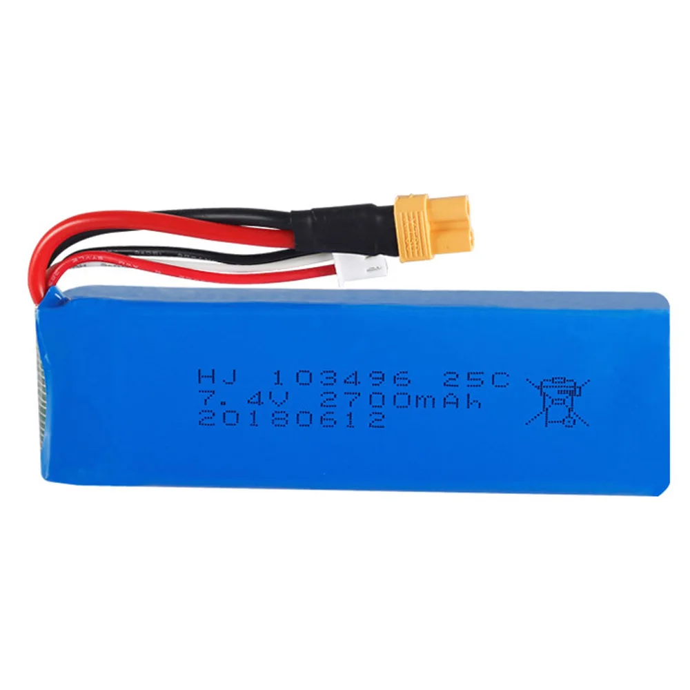 Lipo батарея для квадрокоптера MJX Bugs 3 B3 7 4 В 2 с запасные части 2700 мА · ч обновленная