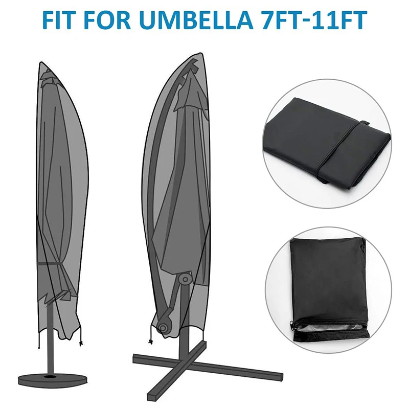 Чехол для зонта водонепроницаемый ветрозащитный анти-УФ сверхпрочный 210D ткань