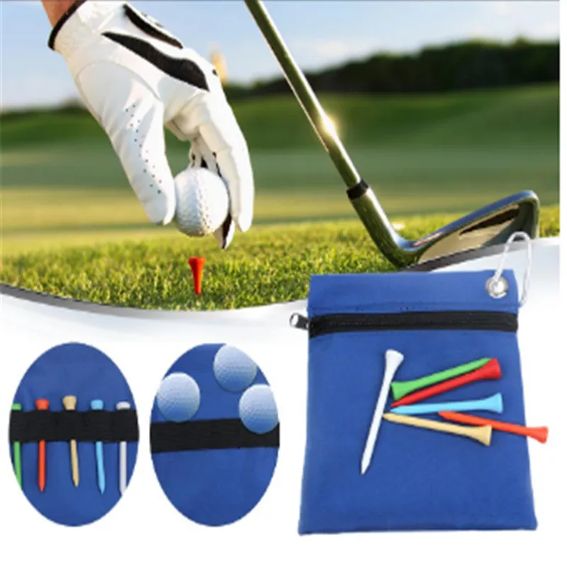 

Sports Zipper Bag Nylon Golf Tennis Ball Carrying Drawstring Pouch 1pcs Golf Bags Golf Accessories