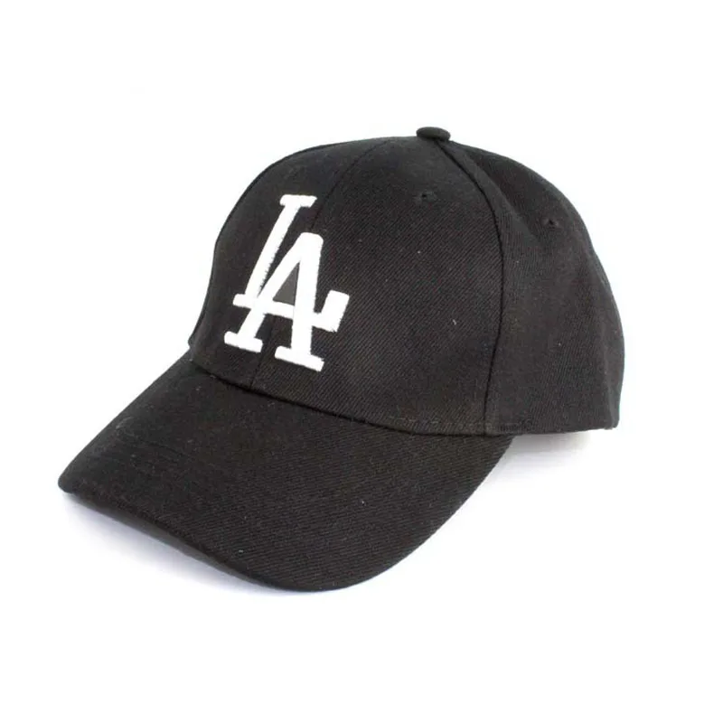 Новинка, унисекс, бейсболки с надписями, LA Dodgers, с вышивкой, хип-хоп, Bone Snapback, головные уборы для мужчин и женщин, регулируемые, Gorras Casquette - Цвет: Black hat white