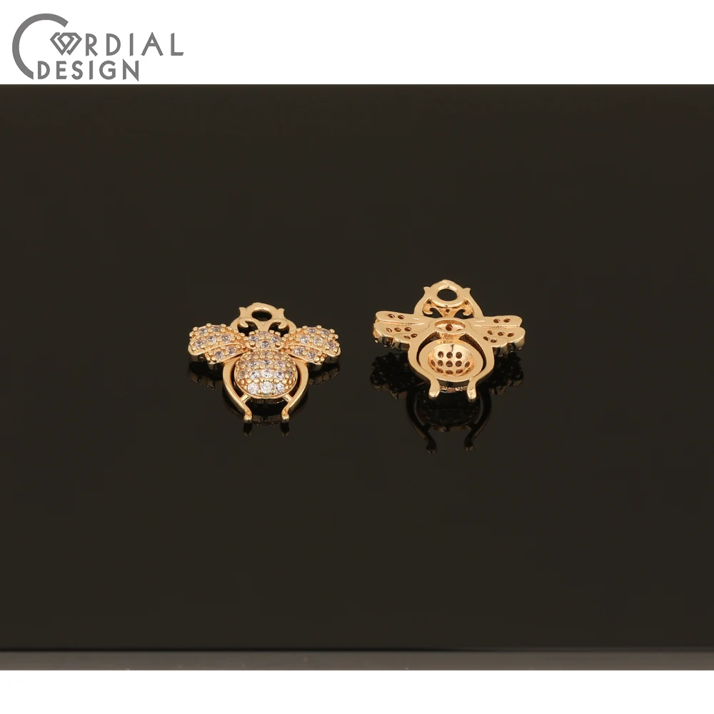 

Cordial Design 30Pcs 15*17MM DIY Pendant/Hand Made/Jewelry Findings & Components/Earring Making/CZ Charms/Earrings Accessories