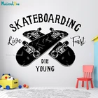 Стикеры для скейтбординга, живых, быстрых подарков, настенные наклейки, Стикеры для скейта, домашний декор, съемный YT5560