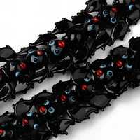 about 35pcsstrand handmade lampwork black bat beads strands for jewelry making diy bracelet necklace decor accessories