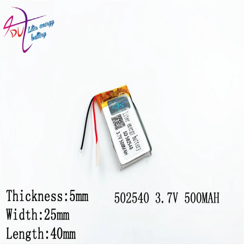 Литий полимерный литий аккумулятор 3 7 В 500 мАч 052540 502540 для Mp3 Mp4 Mp5 Gps edio игр