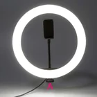 Круговой СВЕТОДИОДНЫЙ светильник кольцо с фотографией для видеокамеры, студийной съемки на Youtube, держатель для телефона