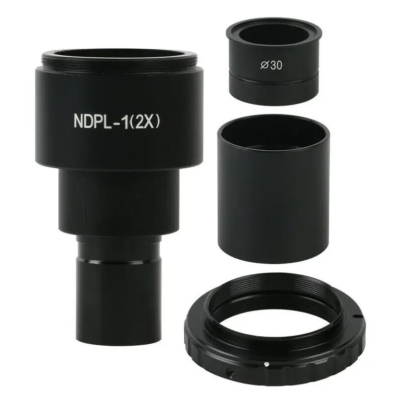 Adaptador de lente de cámara, microscopio de montaje en C, interfaz DSLR/SLR,...