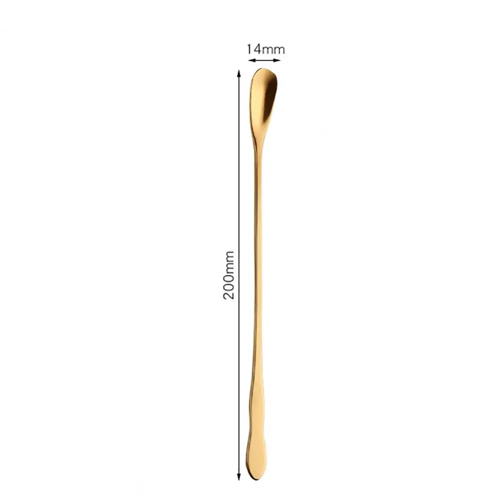 

1PCS Spoon Non-Fading Practical Long Handle Cocktail Stirring Spoons Tea Coffee Mixing Spoon Gold Spoon Long Handle for Bar