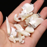 5 pcs natural shell pendant irregular diy for jewelry making necklaces accessories gift for women